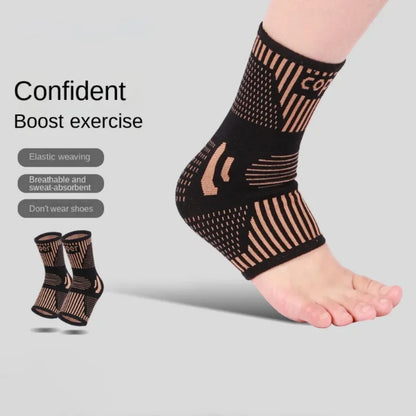 1PC Nylon Strap Belt Compression Ankle Support Men Women Brace Elastic Foot Bandage Protector Football Basketball Gear Supports