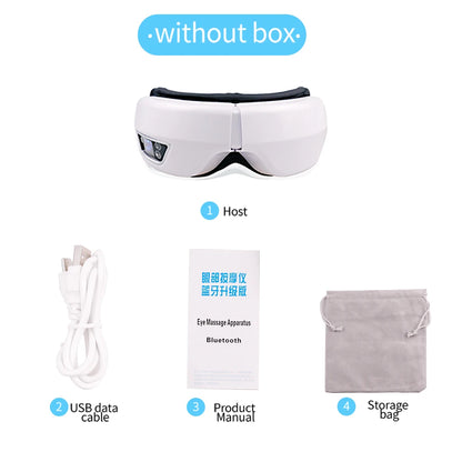6D Smart Eye Massager Vibration Airbag Compress Eye Care Instrument Bluetooth Music Eye Massage Glasses Eye Relax Fatigue
