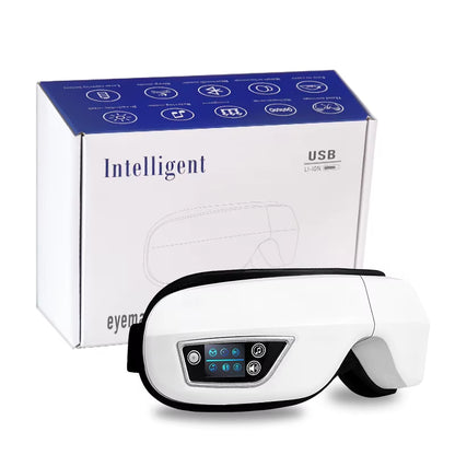 6D Smart Eye Massager Vibration Airbag Compress Eye Care Instrument Bluetooth Music Eye Massage Glasses Eye Relax Fatigue