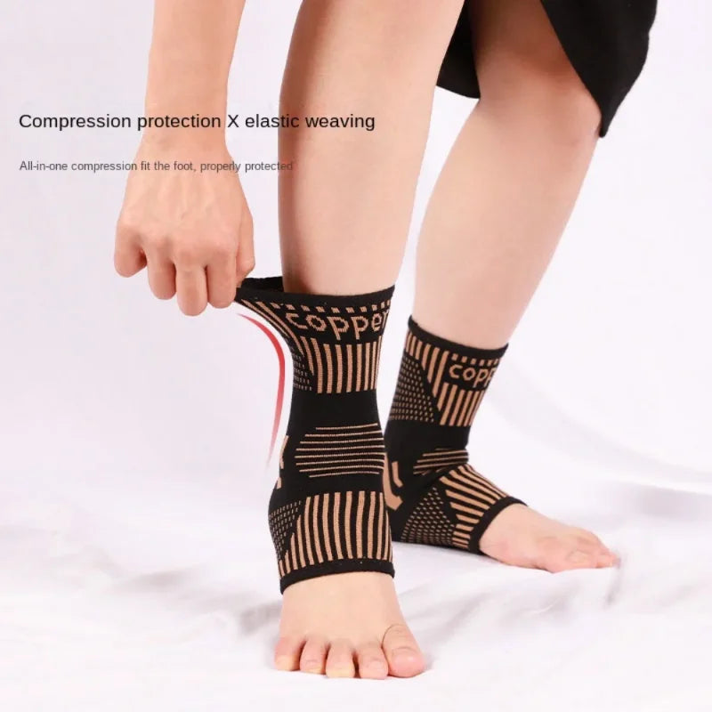 1PC Nylon Strap Belt Compression Ankle Support Men Women Brace Elastic Foot Bandage Protector Football Basketball Gear Supports