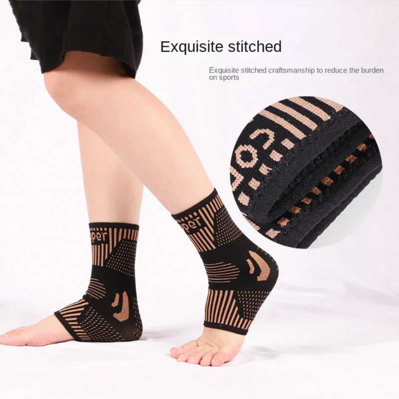 1PC Nylon Strap Belt Compression Ankle Support Men Women Brace Elastic Foot Bandage Protector Football Basketball Gear Supports