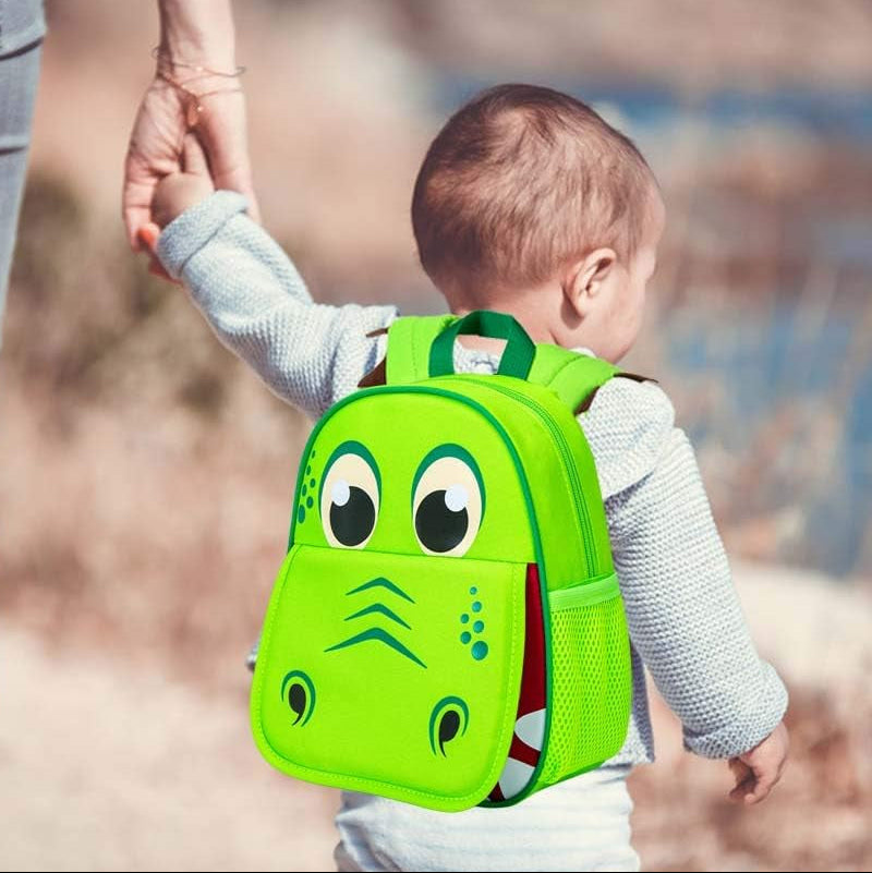Toddler Backpack Leash, 9.5" Safety Harness Dinosaur Bag - Removable Tether